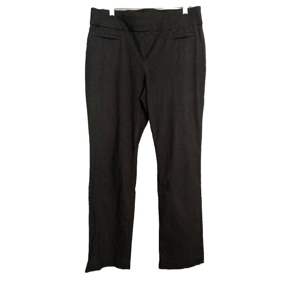 APT 9 Brynn Womens Dress Pants Size 16 Wide Waistband Slimming Gray Grey FLAWED